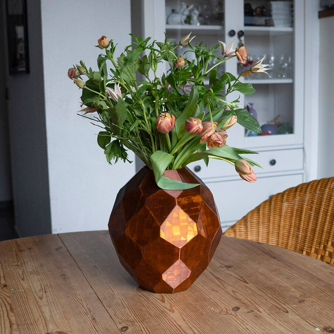 Vase Amber | facettiert