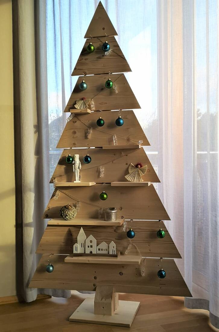 Holzweihnachtsbaum Natur