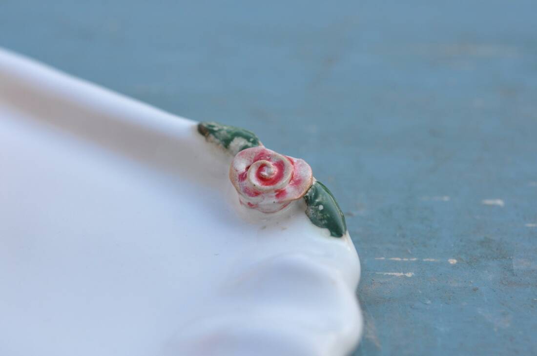 Kuchenplatte Rose (Eckig)