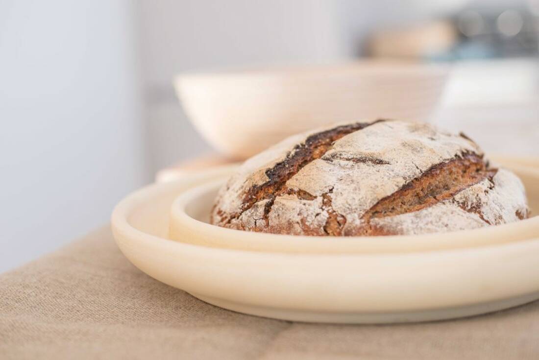Runde Brotbackplatte