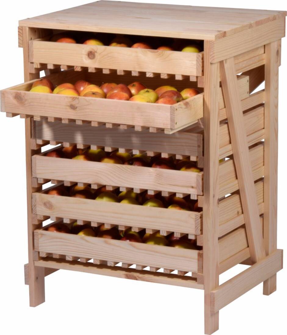 Vorratsregal für Obst und Gemüse