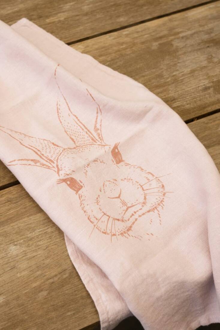 Geschirrtuch Hase
