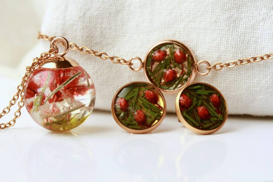 Kette mit Blüten