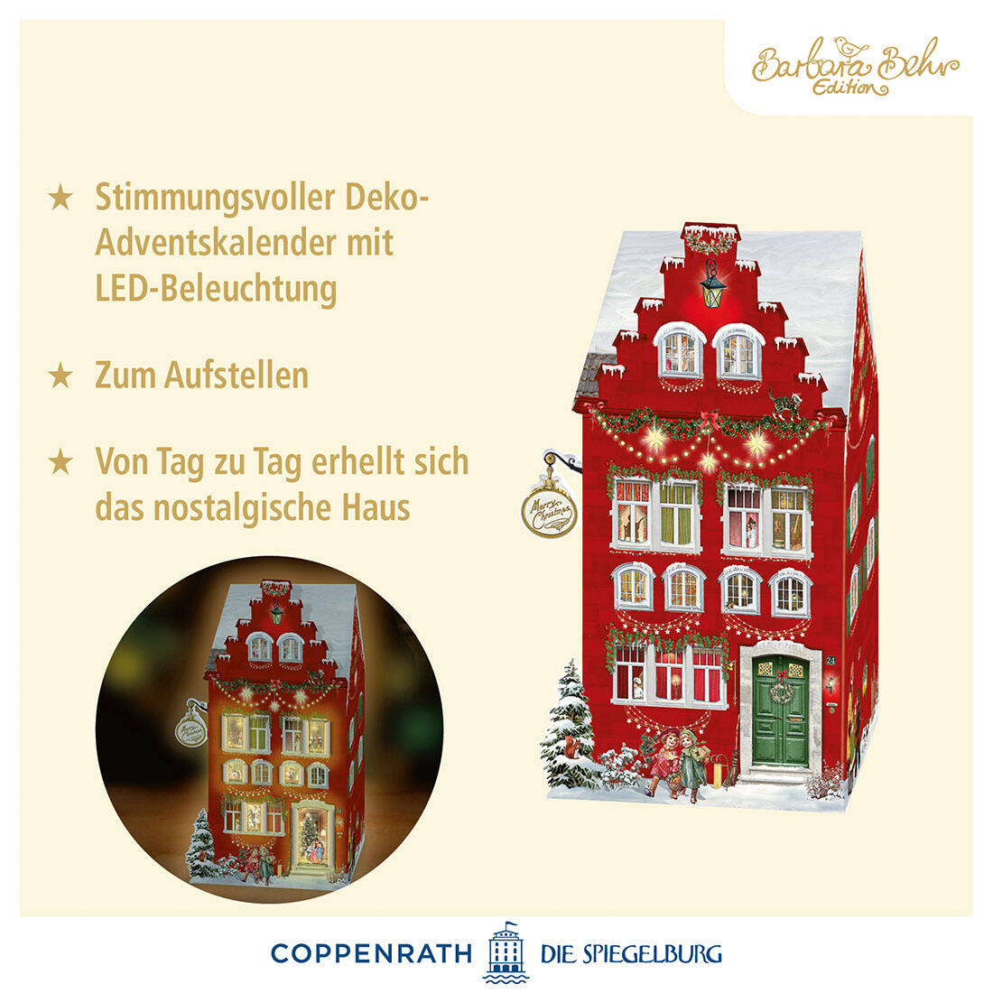 Aufstell-Adventskalender Weihnachtshaus