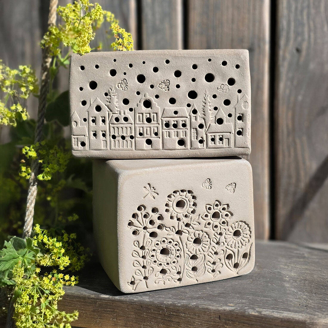 Bienenstein "Bienen über der Stadt"