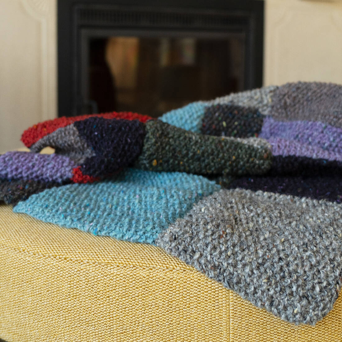 Strickset Patchwork-Decke 2