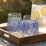Trinkgläser Blaue Blumen (2er-Set)