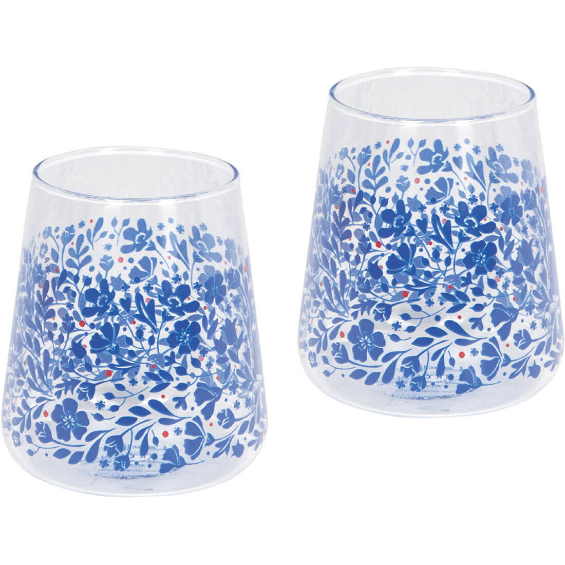 Trinkgläser Blaue Blumen (2er-Set) – Landlust Shop