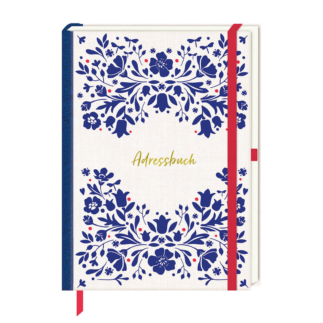 Adressbuch Blaue Blumen