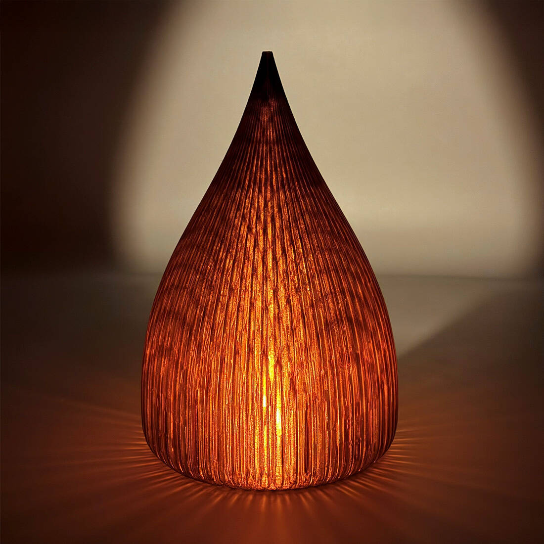 Windlicht Amber aus Recyclingkunststoff