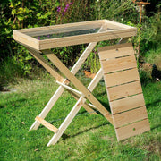 Erntetisch aus Kiefernholz, mit Waschfunktion