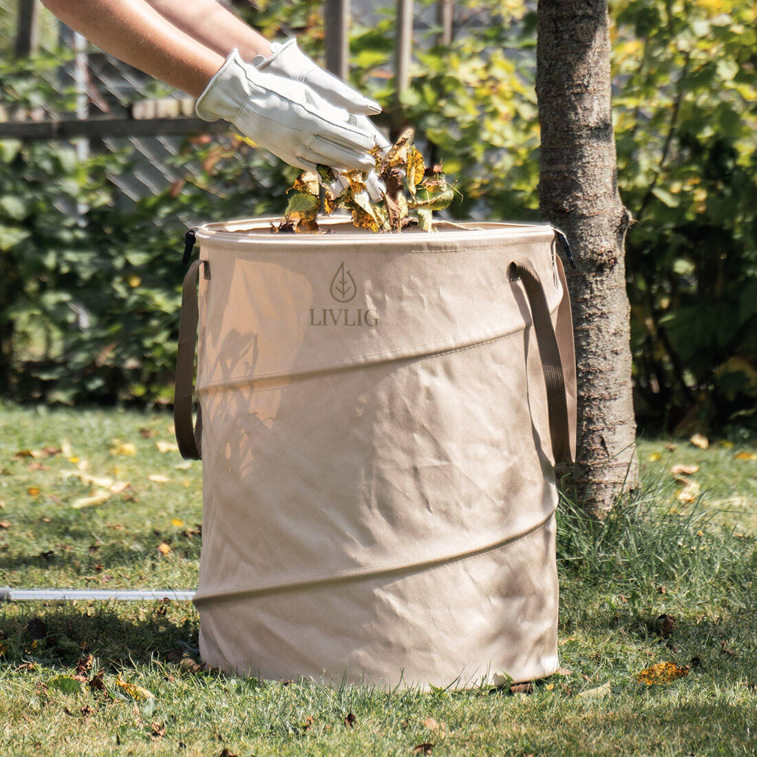 Gartensack Pop-up mit Deckel 90 l