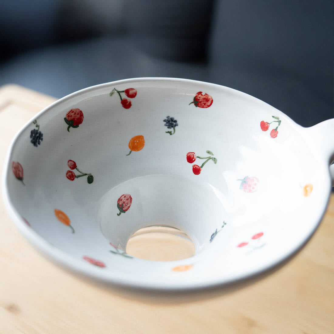 Marmeladentrichter Keramik, handgetöpfert