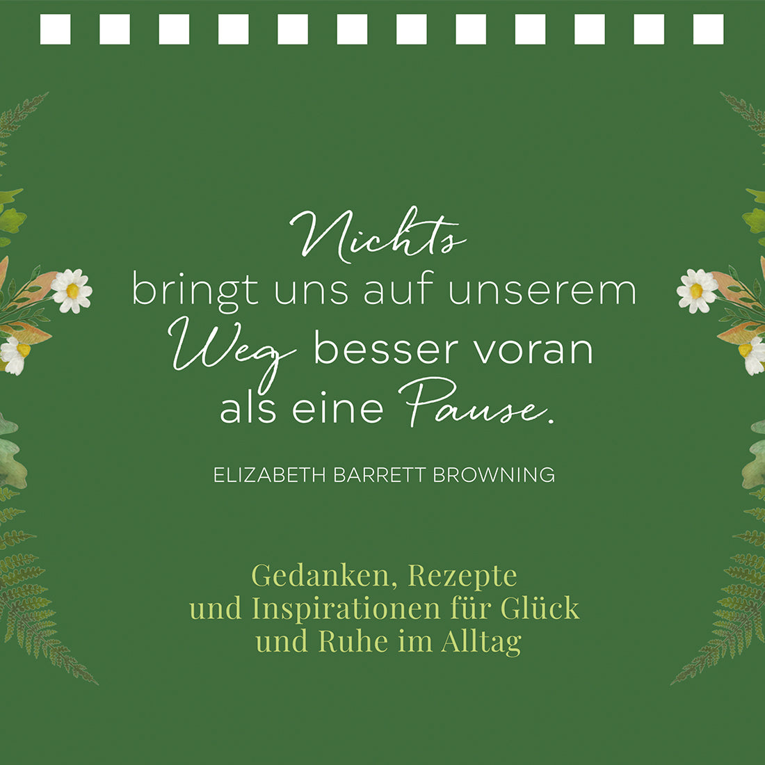 Spiralaufsteller "In der Ruhe liegt das Glück"