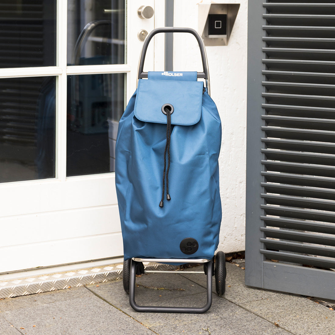 Klappbarer Einkaufstrolley Blau