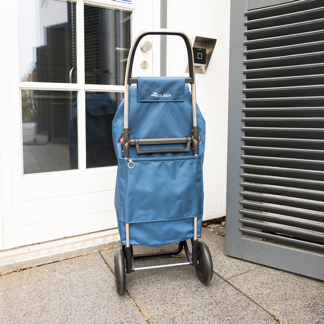 Klappbarer Einkaufstrolley Blau