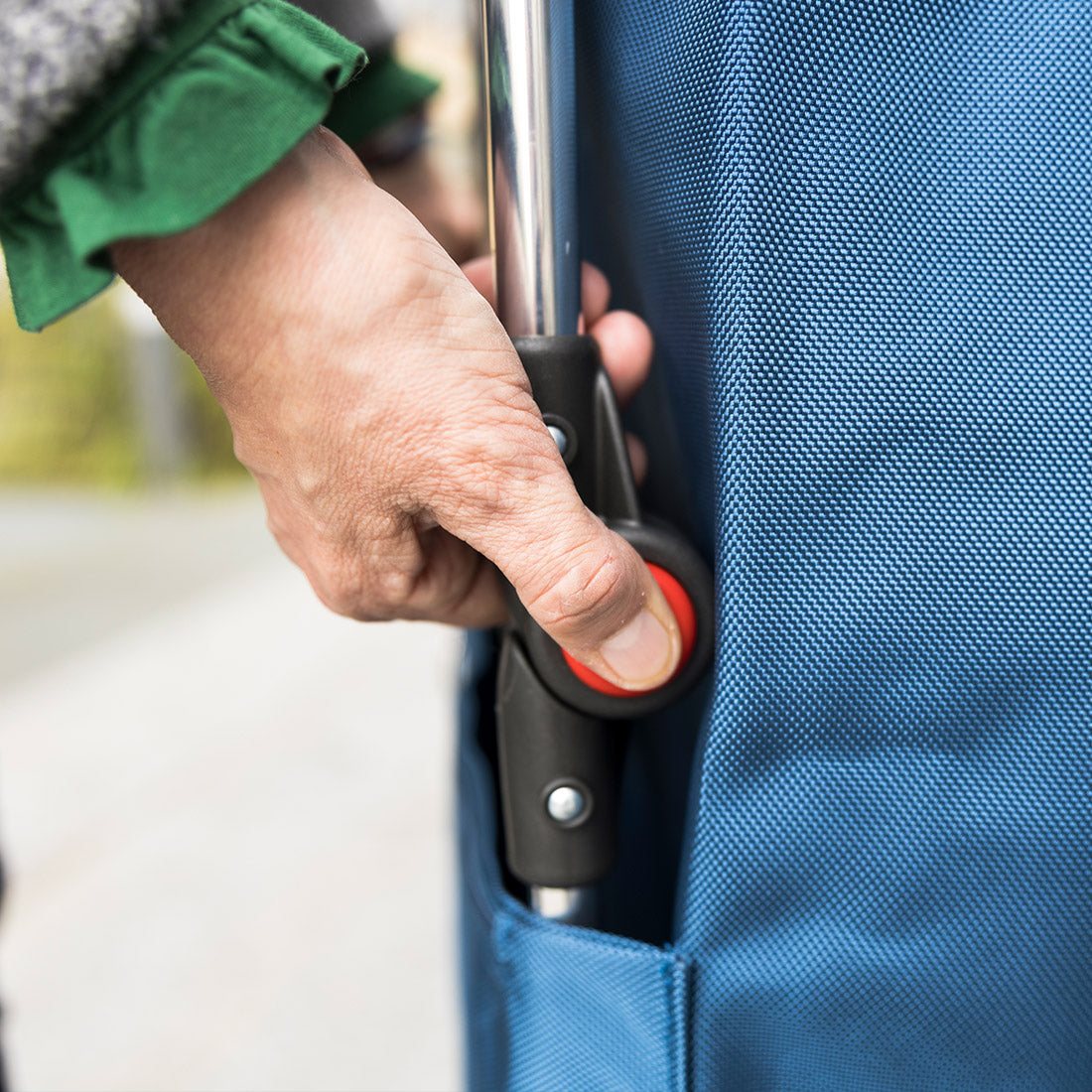 Klappbarer Einkaufstrolley Blau