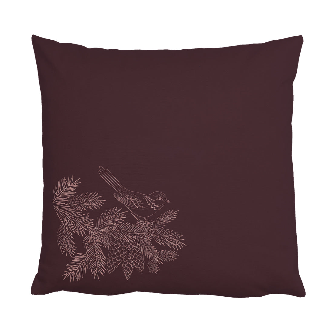 Duftkissen mit Zirbenholz und Vogelmotiv