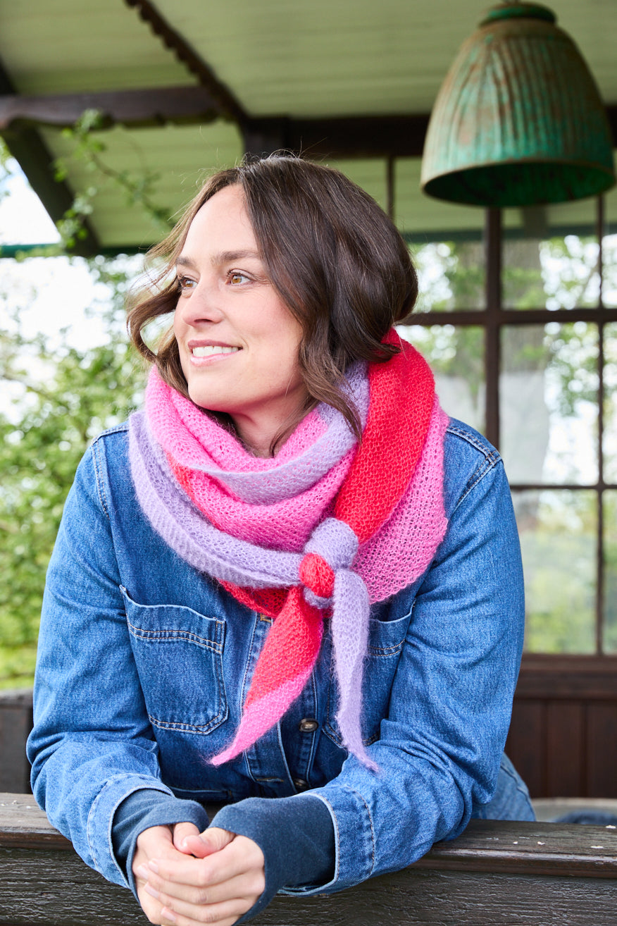 Strickset asymmetrisches Dreieckstuch