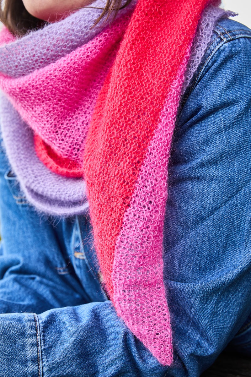 Strickset asymmetrisches Dreieckstuch