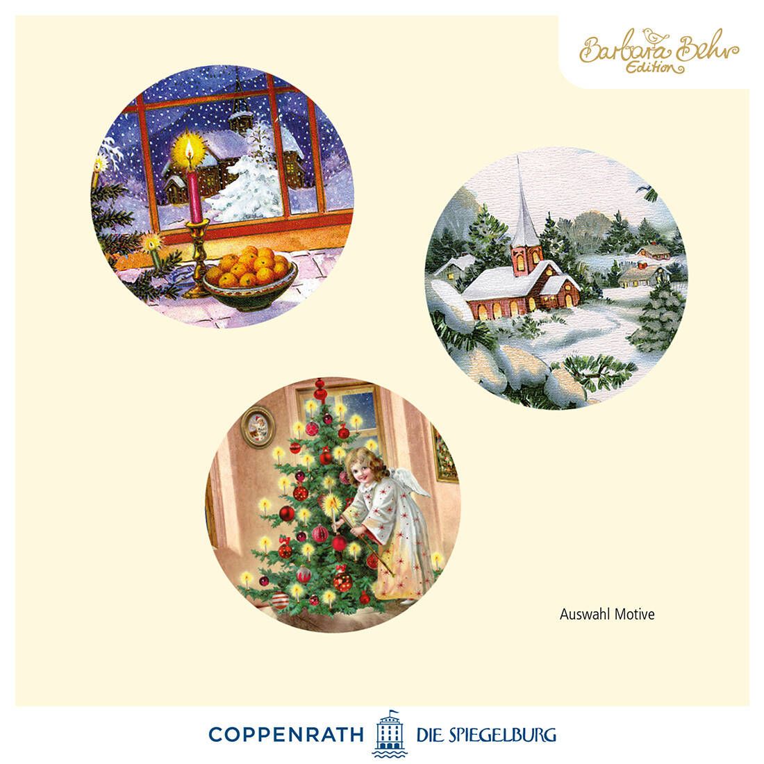 Teelicht Adventskalender mit Bildmotiv