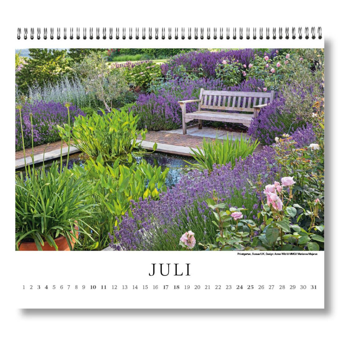 Fotokalender „Gartenträume“ 2027