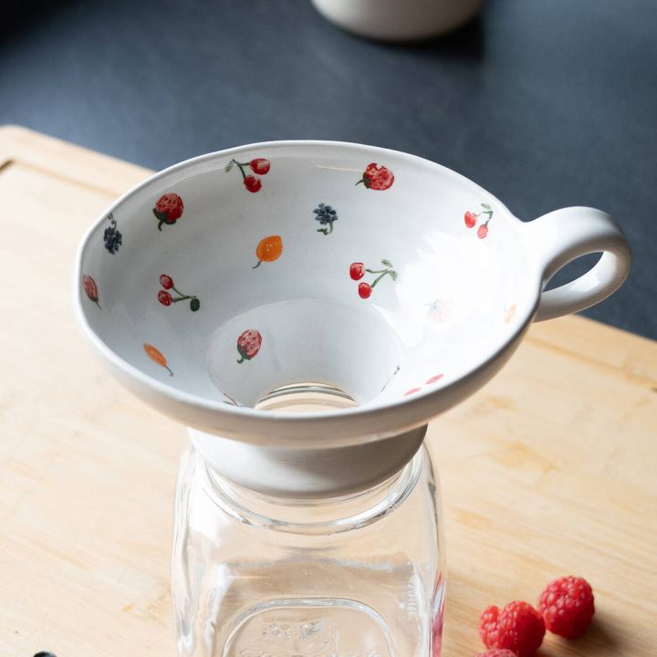 Marmeladentrichter Keramik, handgetöpfert