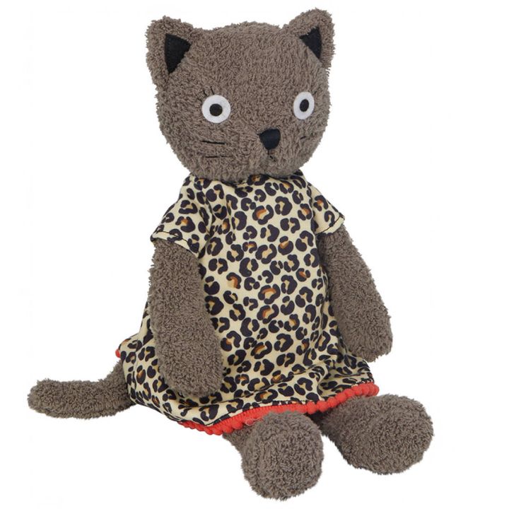 Katze Mia im Miezekleid Dekofigur