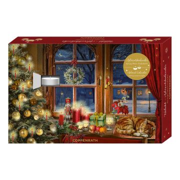 Teelicht Adventskalender mit Bildmotiv