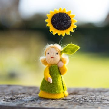 Filzpüppchen Sonnenblumenmädchen