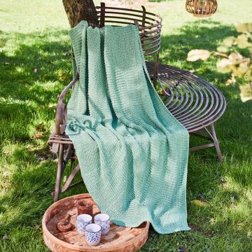 Strickset Sommerdecke Apfelgrün