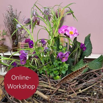 Digital-Workshop Osternester binden & bepflanzen