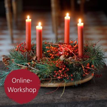 Digital-Workshop Adventskränze binden