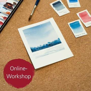 Digital-Webinar Aquarell-Akademie Winterlandschaft (Fortgeschrittenenkurs)