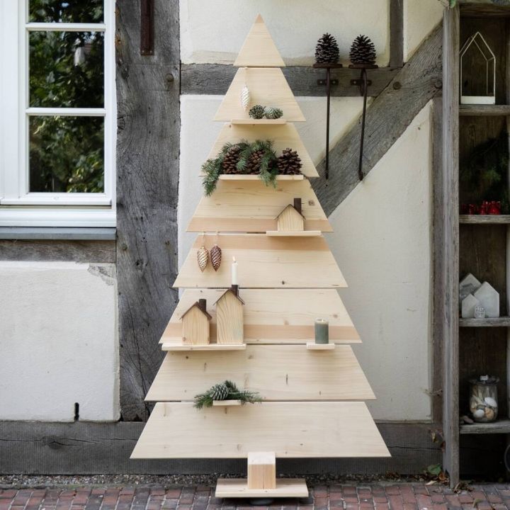 Holzweihnachtsbaum Natur