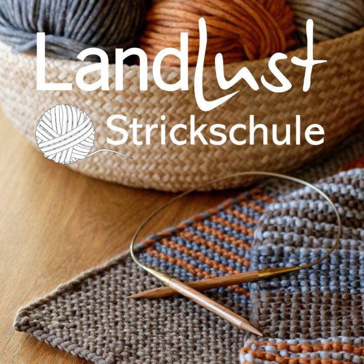 Landlust Strickschule "Schal" inkl. Materialpaket Orange