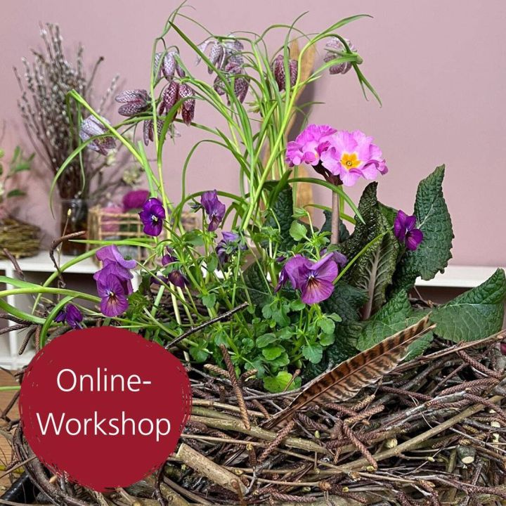 Digital-Workshop Osternester binden & bepflanzen