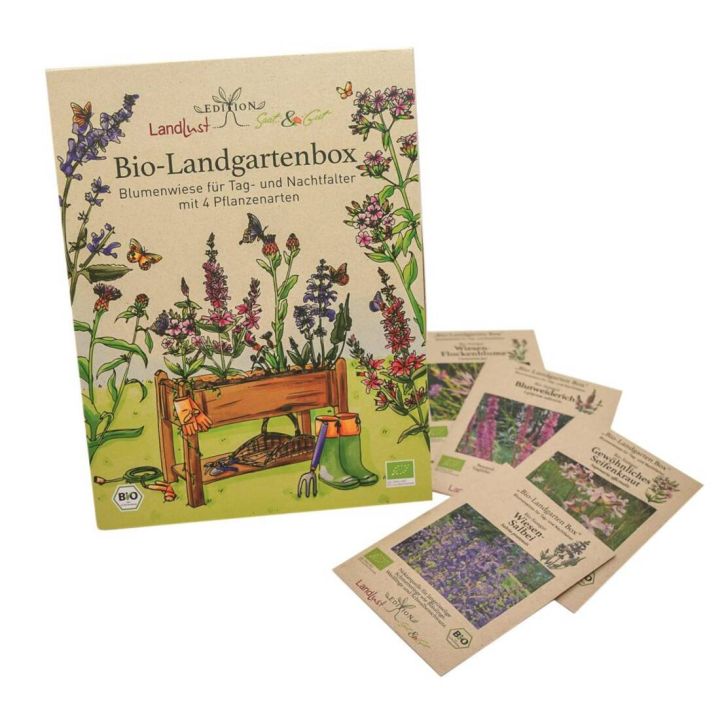 Bio-Landgartenbox Blumenwiese für Tag- und Nachtfalter