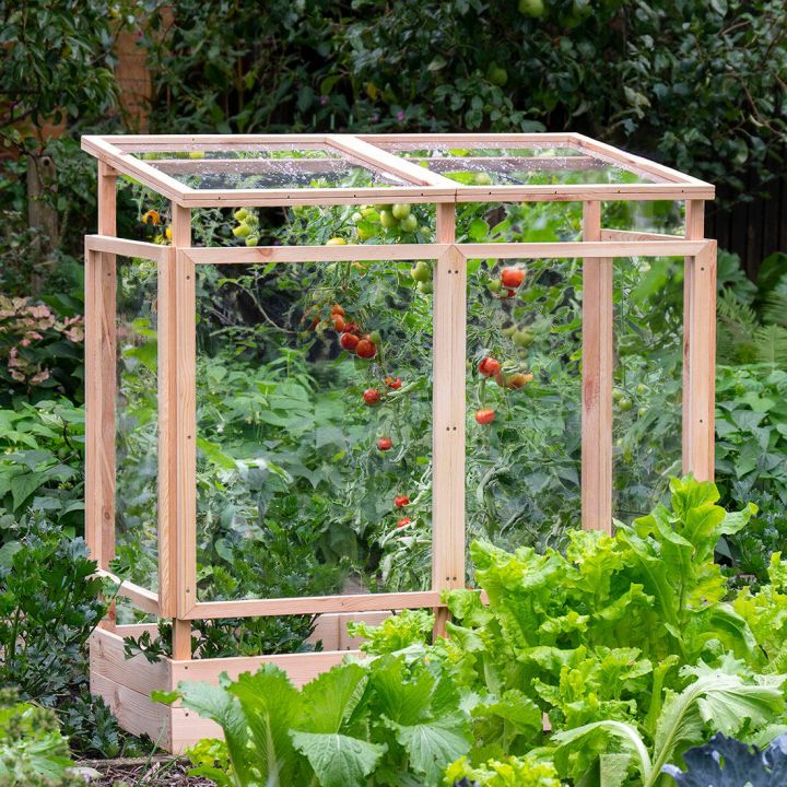 Tomatenhaus aus Holz