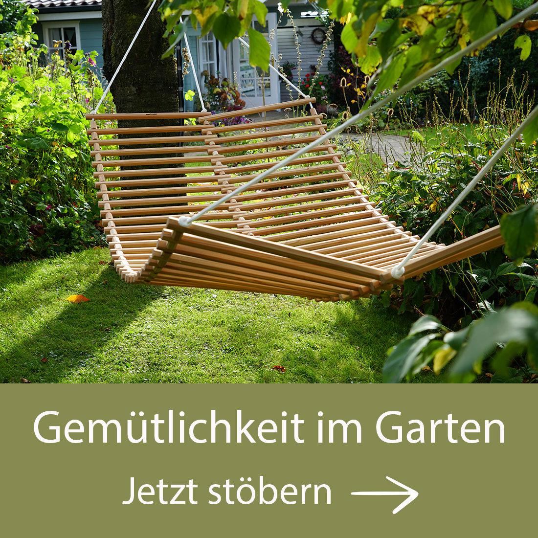 Gemütlichkeit im Garten - Jetzt nach Gartenprodukten stöbern!