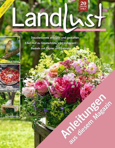 Anleitungen aus der Landlust Ausgabe 03/2025, Bild verlinkt zur Anleitung.